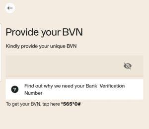 Provide BVN - Ren money 