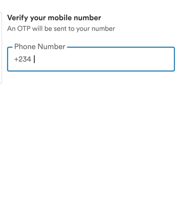 Input sign up number branch app