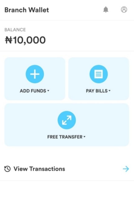 Branch mfb app dashboard