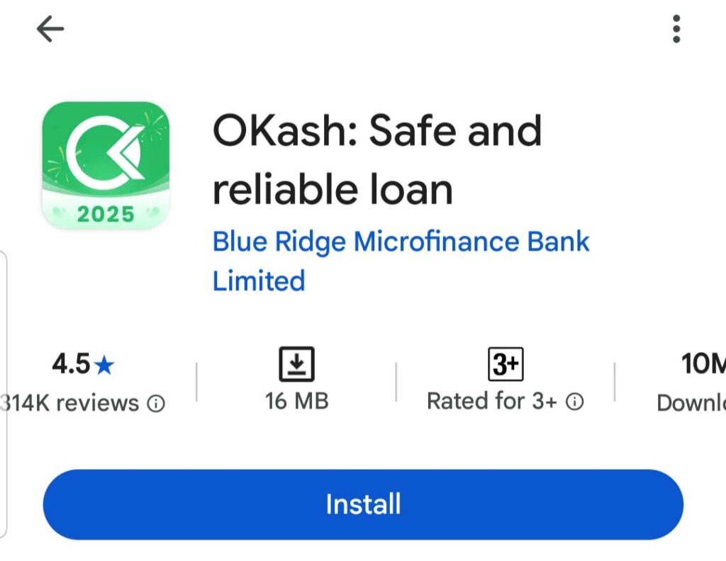OKash playstore 